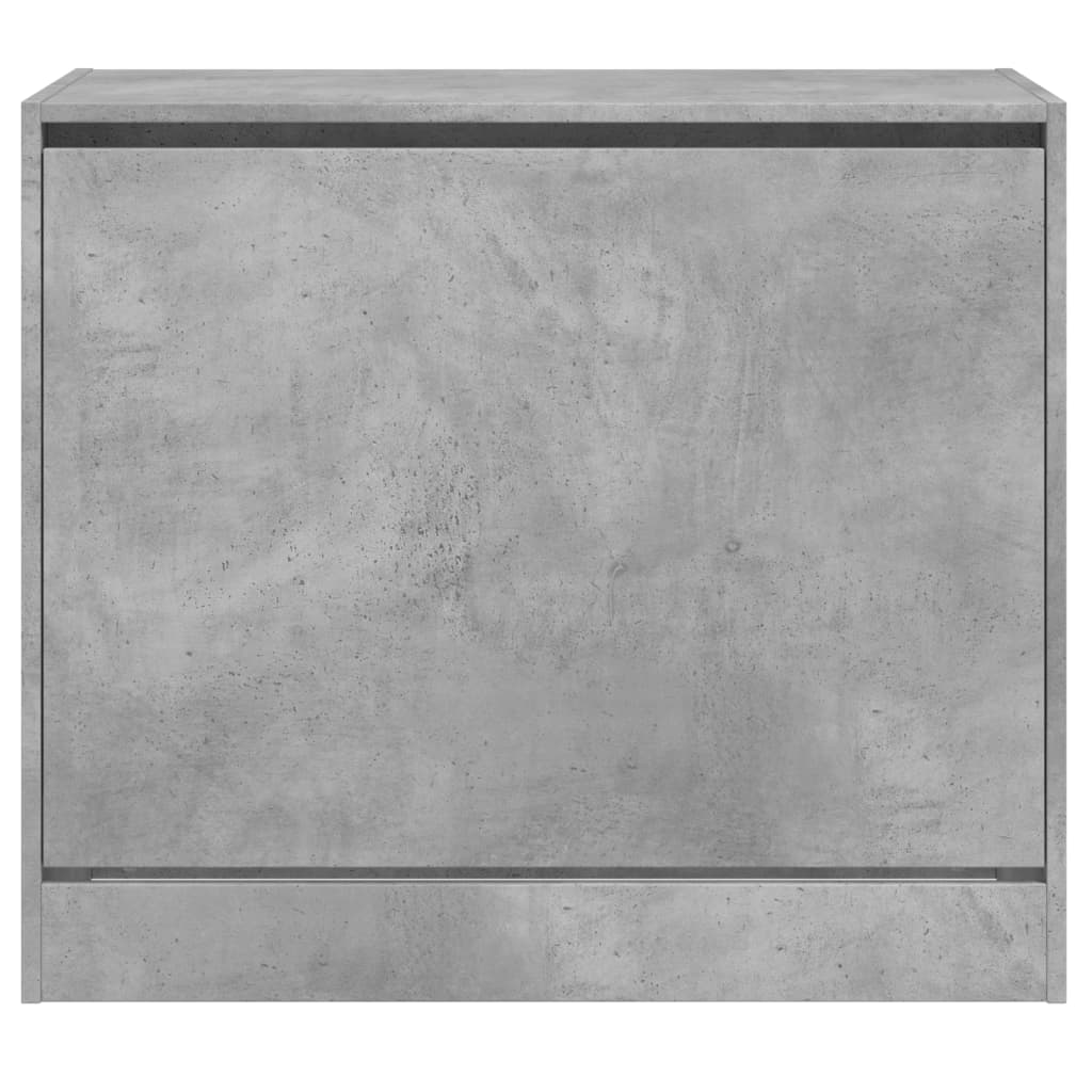 Shoe Cabinet Concrete Grey 80x42x69 cm Wood Material