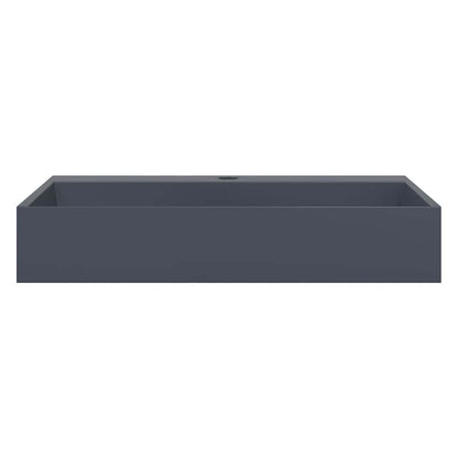 Waschbecken 60x38x11 cm Mineralguss/Marmorguss Anthrazit