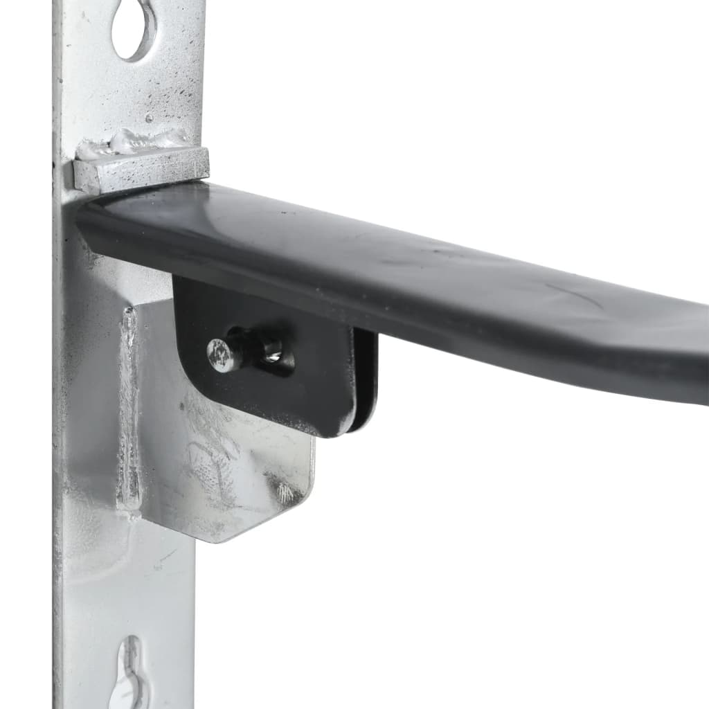Sattelhalter mit Trensenhaken Einarmig Klappbar Schwarz Eisen