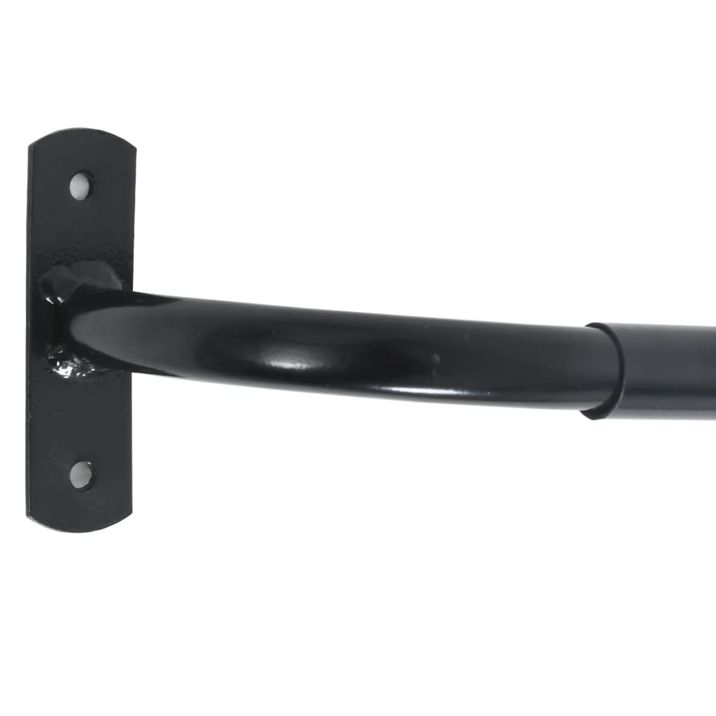 Satteldeckenhalter Schwarz Eisen