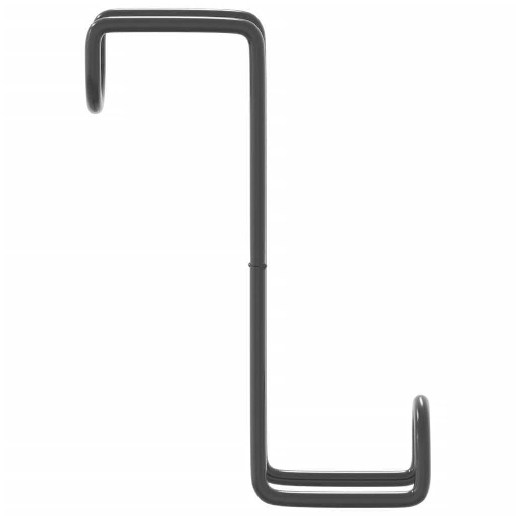 Trensenhalter 3 Stk. Schwarz Stahl