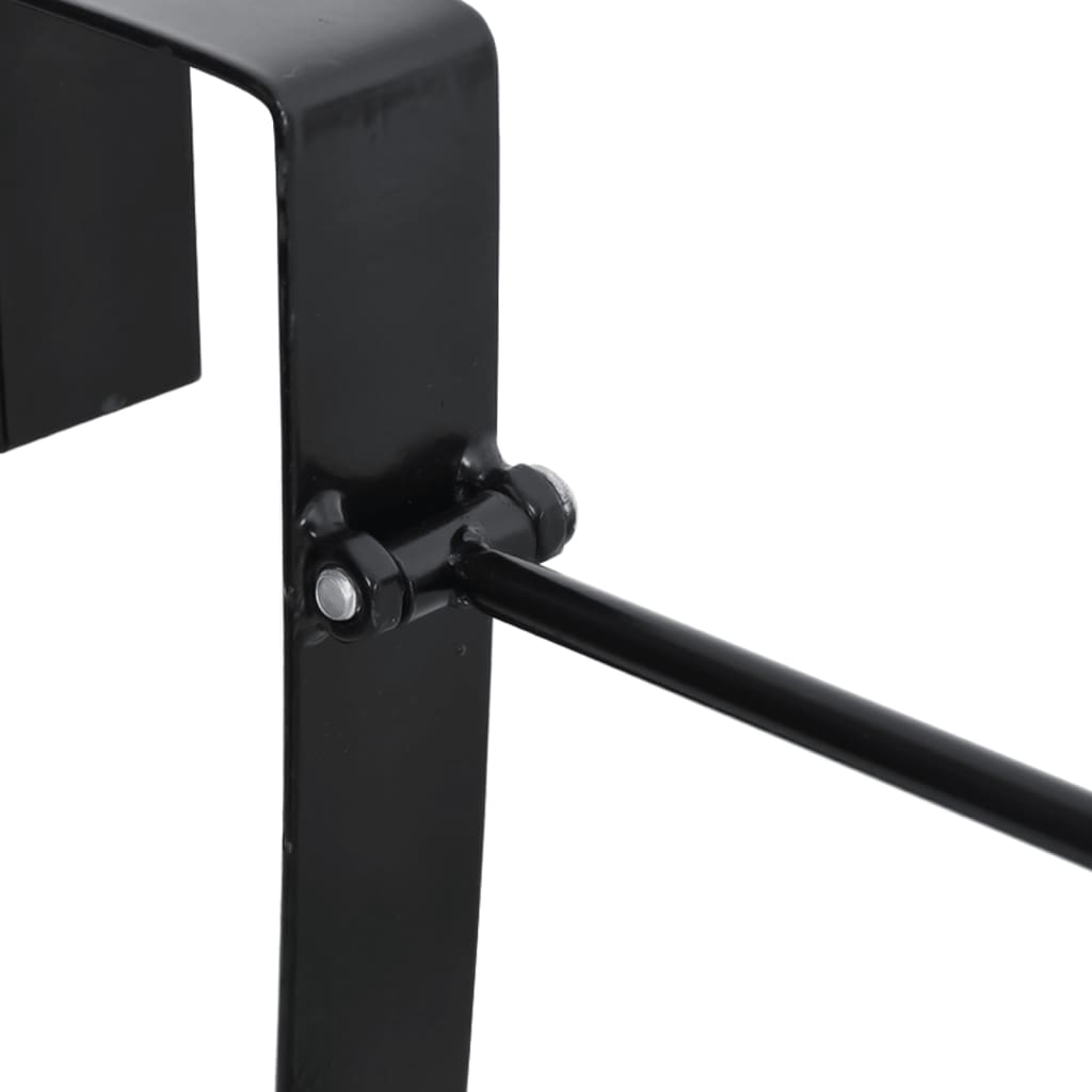Sattelhalter Klappbar Tragbar Schwarz Stahl