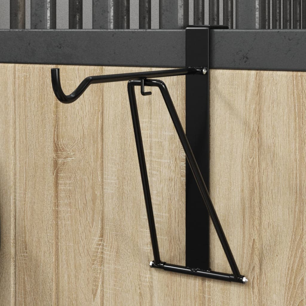 Sattelhalter Klappbar Tragbar Schwarz Stahl