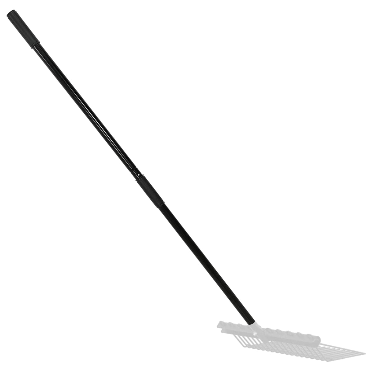 Heugabel-Stiel Ø3,5x127,5 cm Schwarz Stahl