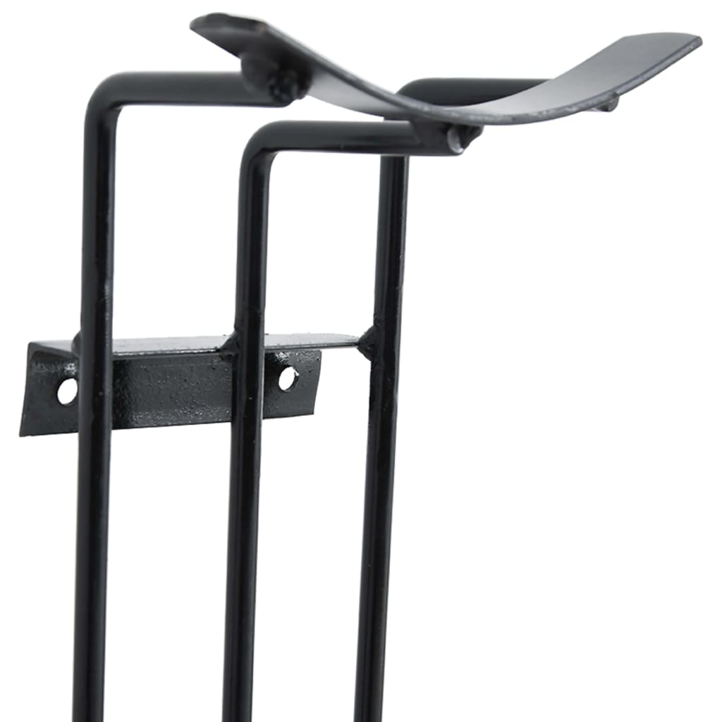 Fass-Hindernis-Halter 2 Stk. Schwarz Stahl