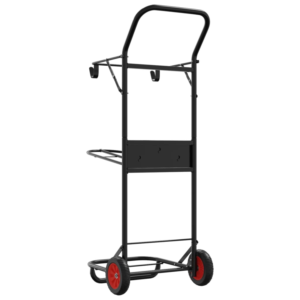 Sattelwagen Klappbar Schwarz Stahl