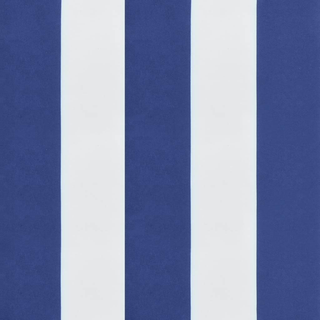 Niedriglehner-Auflagen 2 Stk. Blau Weiß Gestreift Oxford-Gewebe