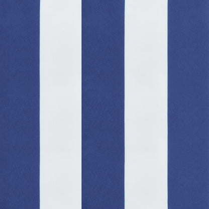 Niedriglehner-Auflagen 2 Stk. Blau Weiß Gestreift Oxford-Gewebe