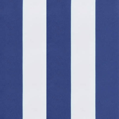 Niedriglehner-Auflagen 6 Stk. Blau Weiß Gestreift Oxford-Gewebe