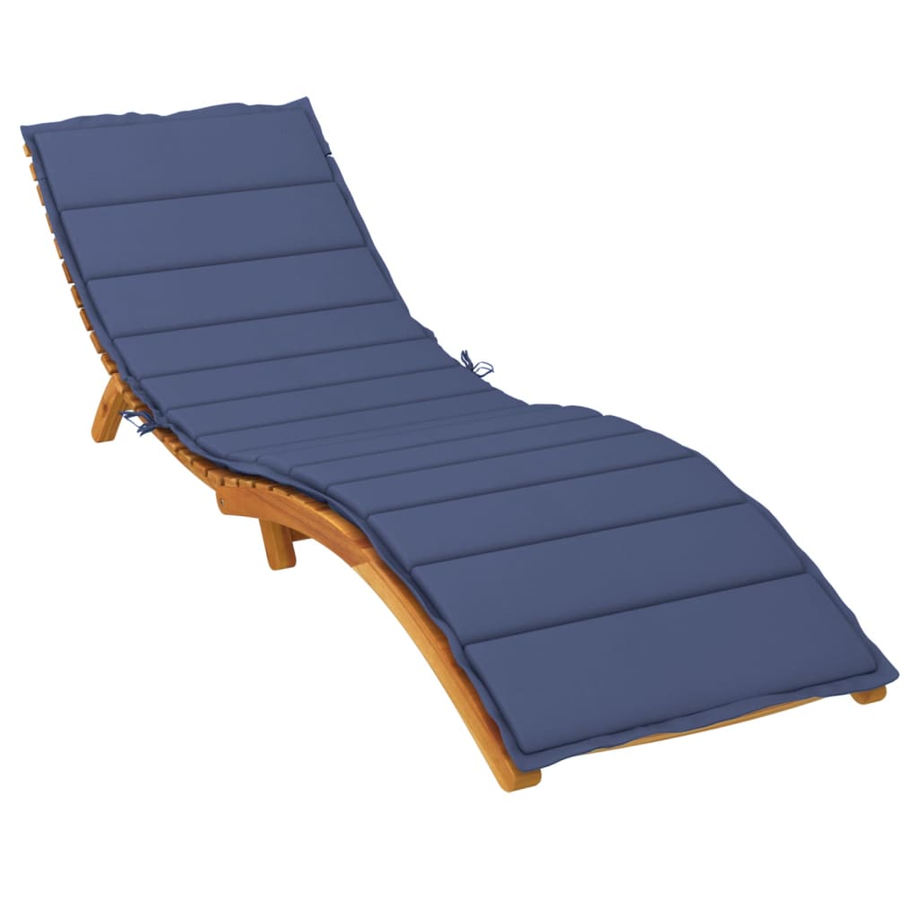 Coussin pour bain de soleil en tissu oxford bleu marine