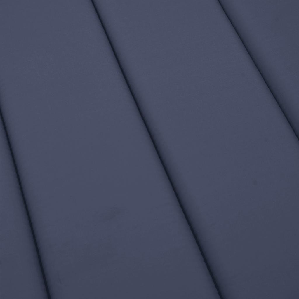 Sonnenliegen-Auflage Marineblau 180x60x4 cm Oxford-Gewebe