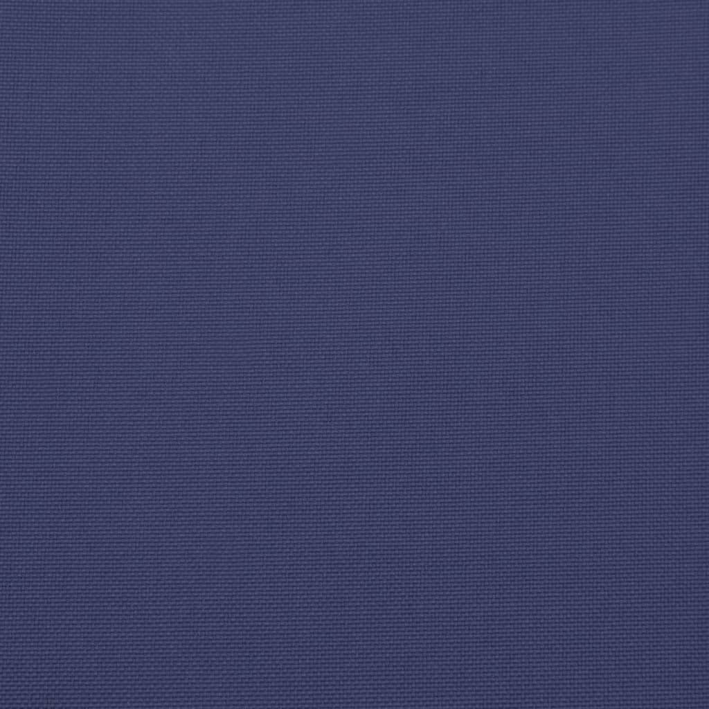 Kissen Rund Marineblau Ø 60x11 cm Oxford-Gewebe