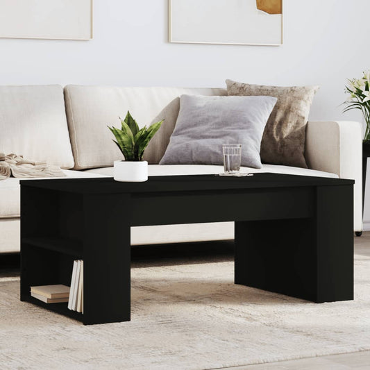 Coffee Table Black 102x55x42 cm Wood Material