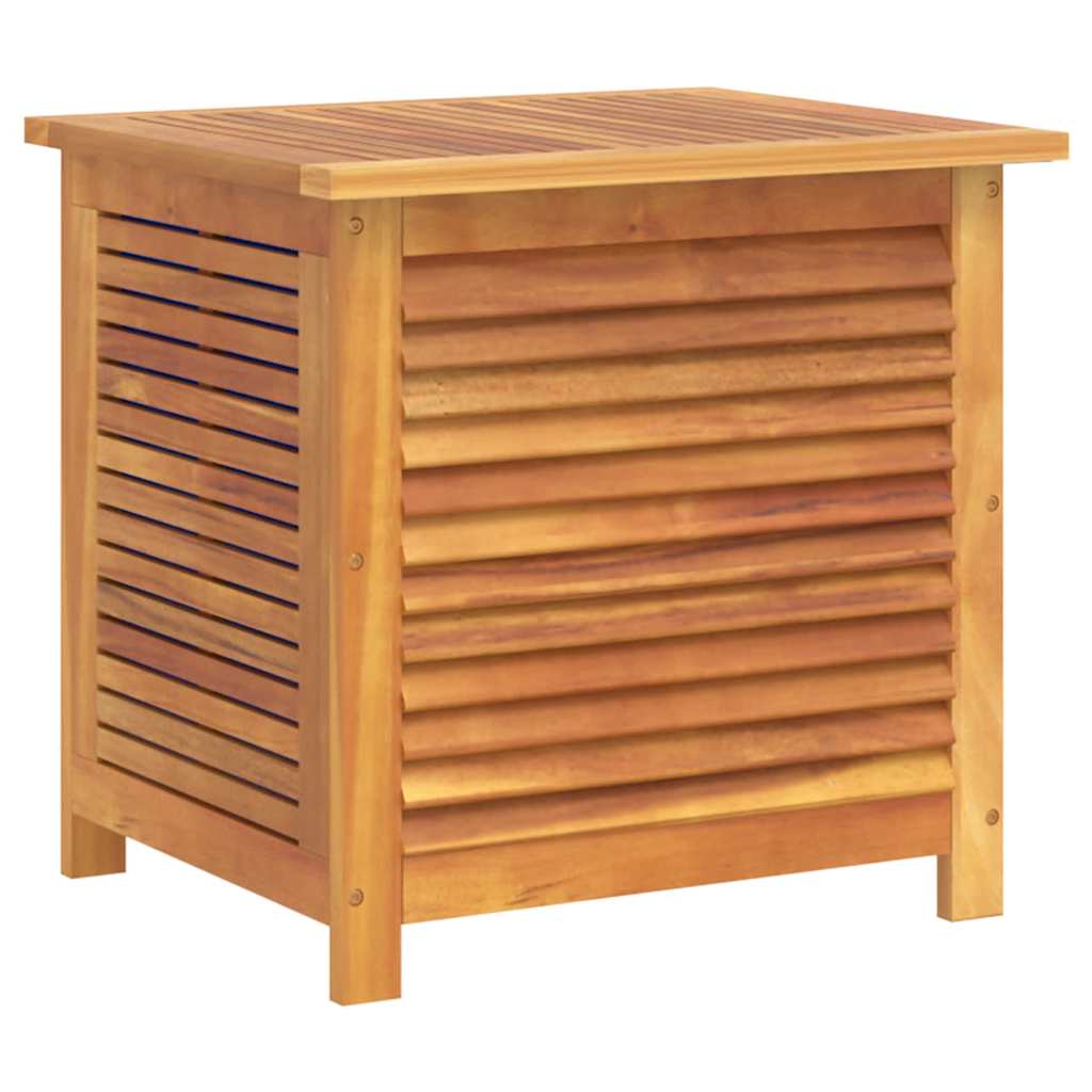 Gartenbox mit Lüftungsschlitzen 60x50x56 cm Massivholz Akazie