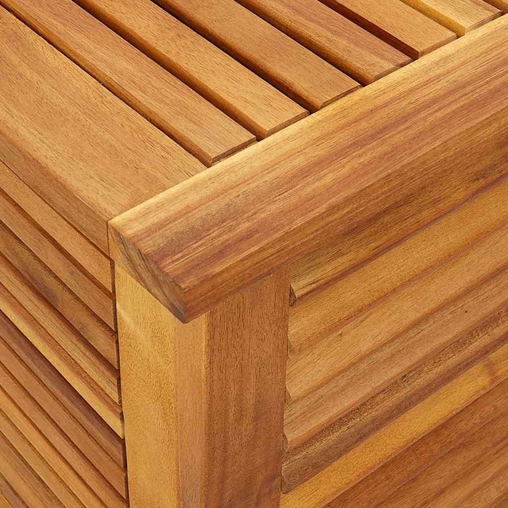 Gartenbox mit Lüftungsschlitzen 60x50x56 cm Massivholz Akazie