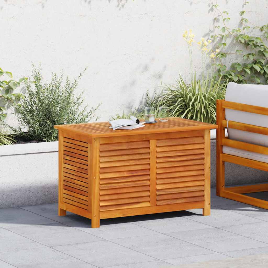 Gartenbox Mit Lüftungsschlitzen Massivholz Akazie