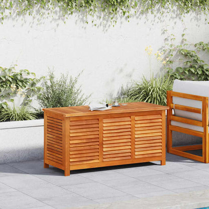 Gartenbox mit Lüftungsschlitzen 113x50x56 cm Massivholz Akazie