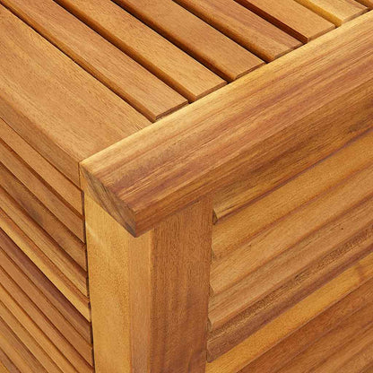 Gartenbox mit Lüftungsschlitzen 113x50x56 cm Massivholz Akazie