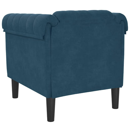 Sessel Blau Samt