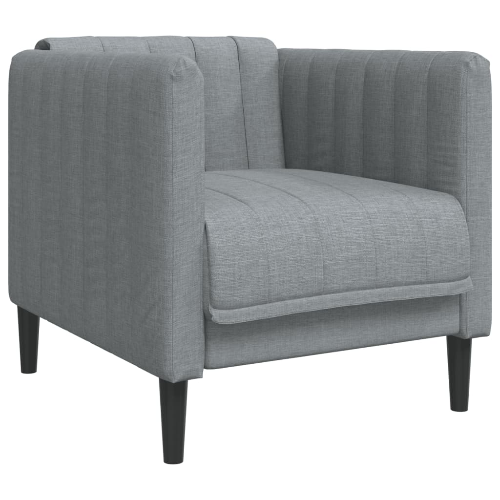 Fauteuil tissu gris foncé