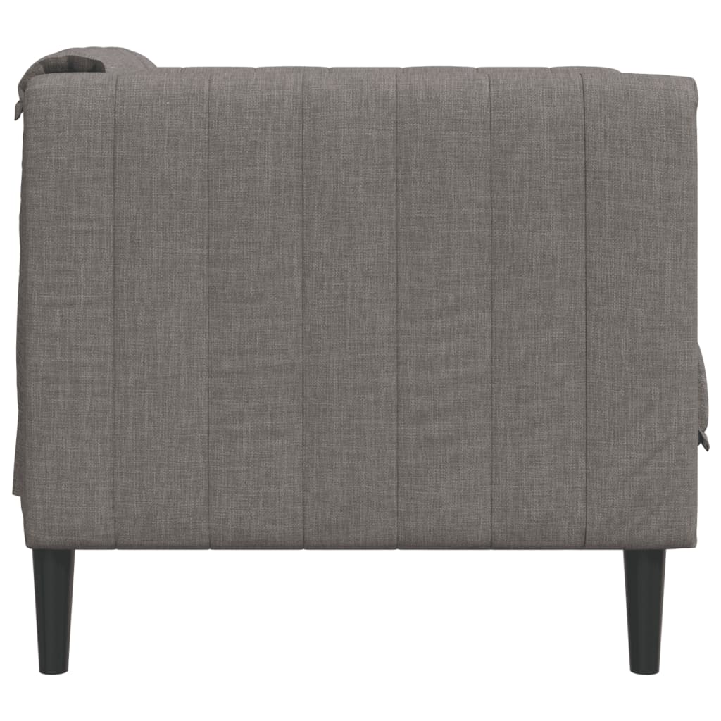 Fauteuil tissu taupe