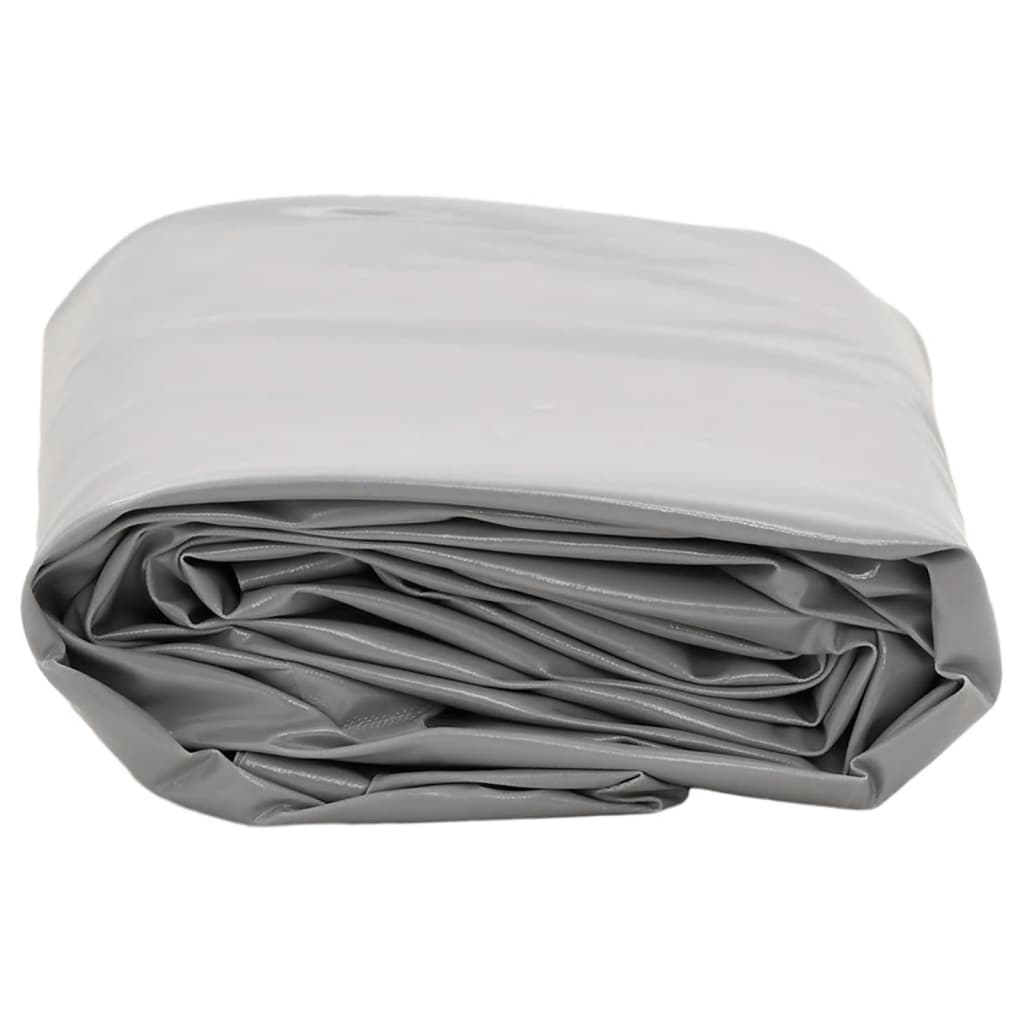 Plane 650g / m² Grau 1,5 x 2 m Canvas mit PVC-Beschichtung