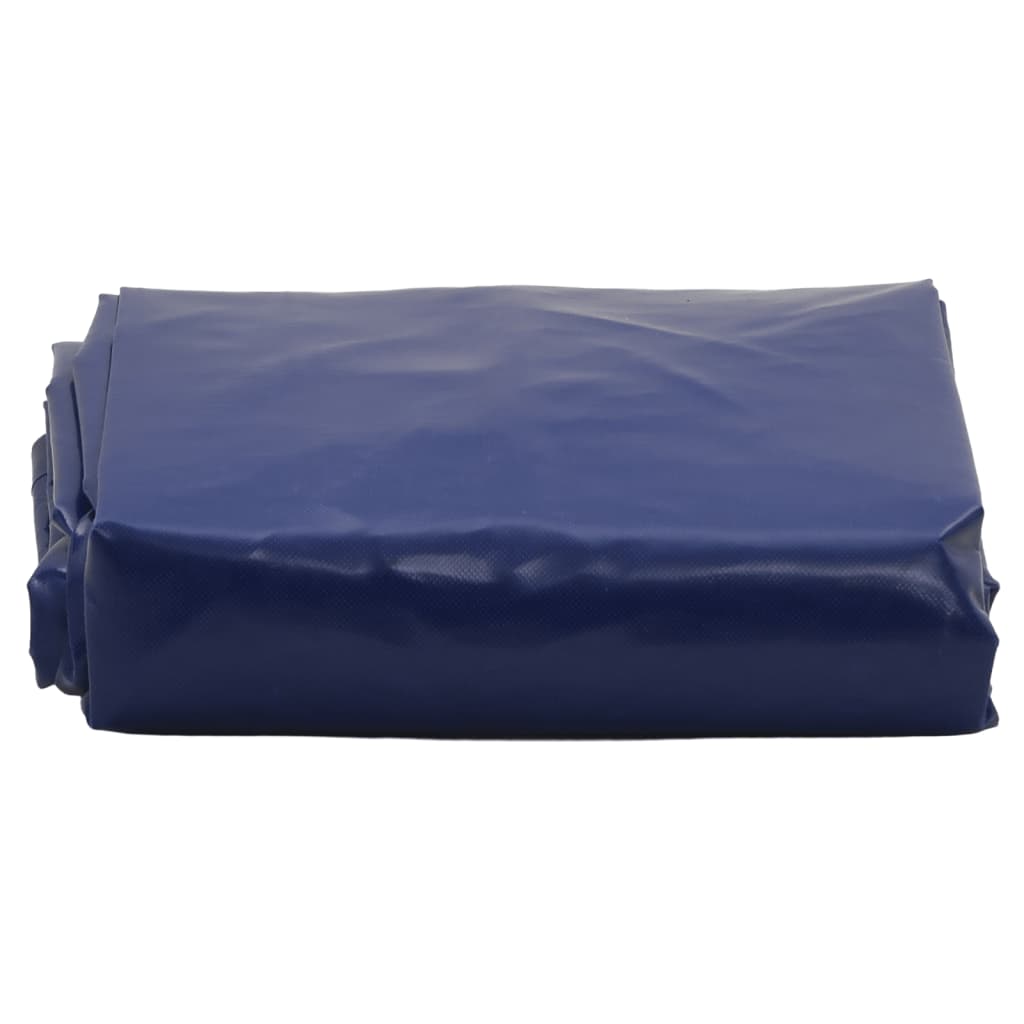 Plane 650g / m² Blau 1,5 x 2 m Canvas mit PVC-Beschichtung