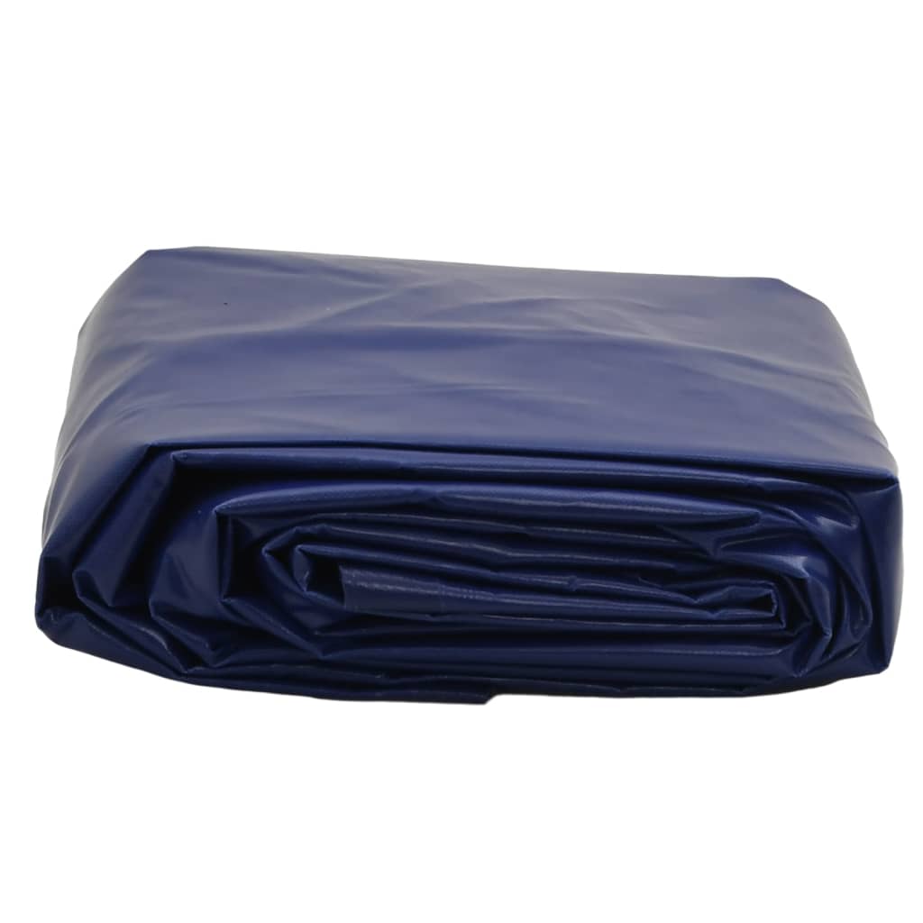Plane 650g / m² Blau 1,5 x 2 m Canvas mit PVC-Beschichtung
