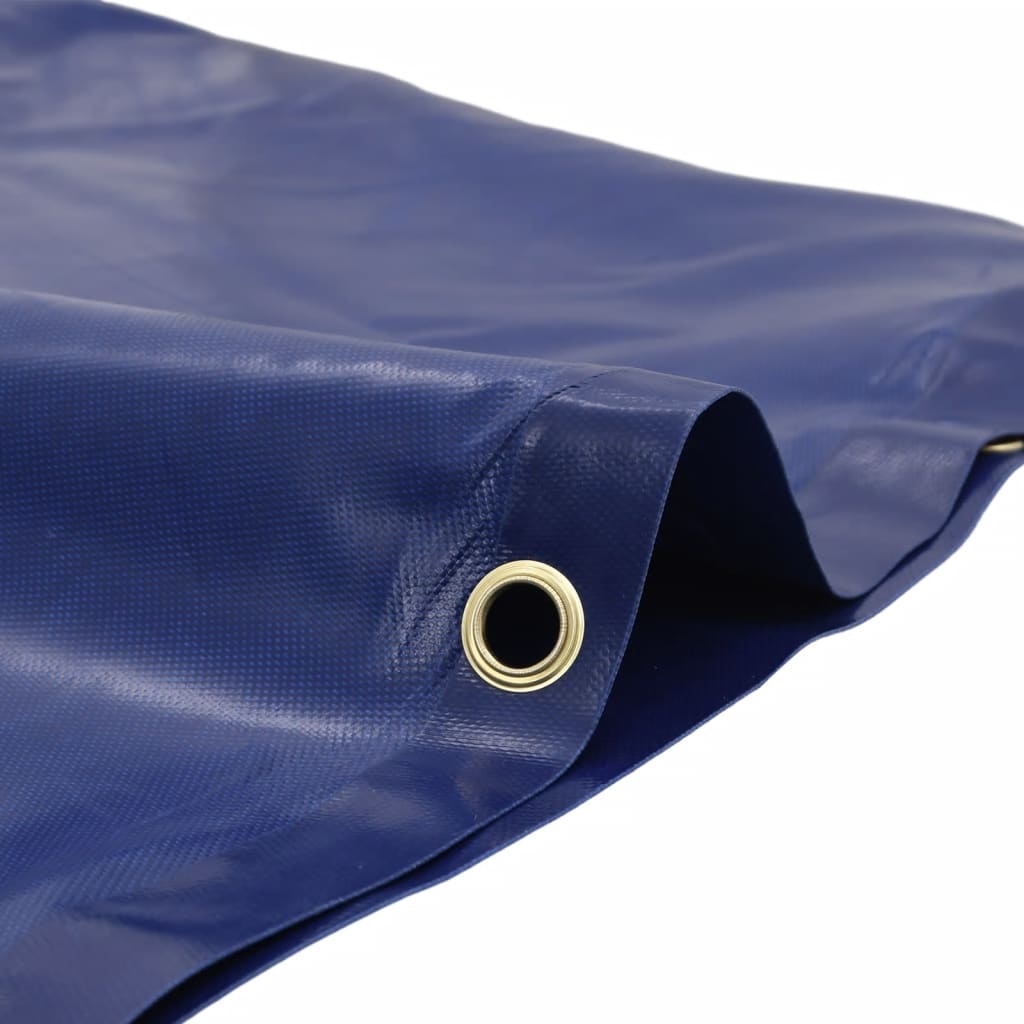 Plane 650g / m² Blau 1,5 x 2 m Canvas mit PVC-Beschichtung