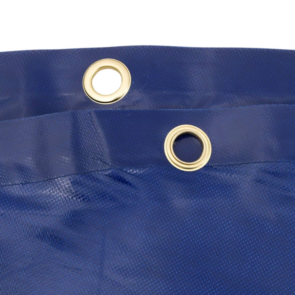 Plane 650g / m² Blau 1,5 x 2 m Canvas mit PVC-Beschichtung