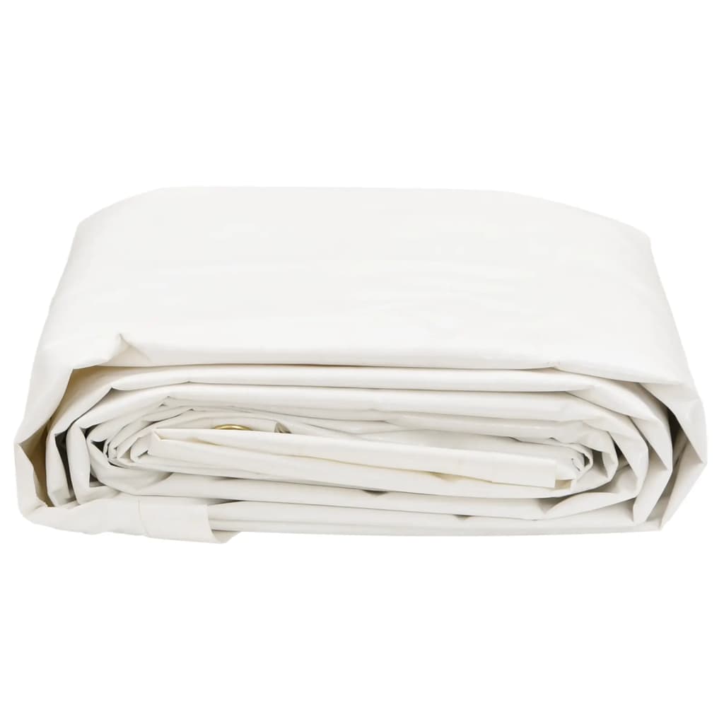 Plane 650g / m² Weiß 1 x 2,5 m Canvas mit PVC-Beschichtung