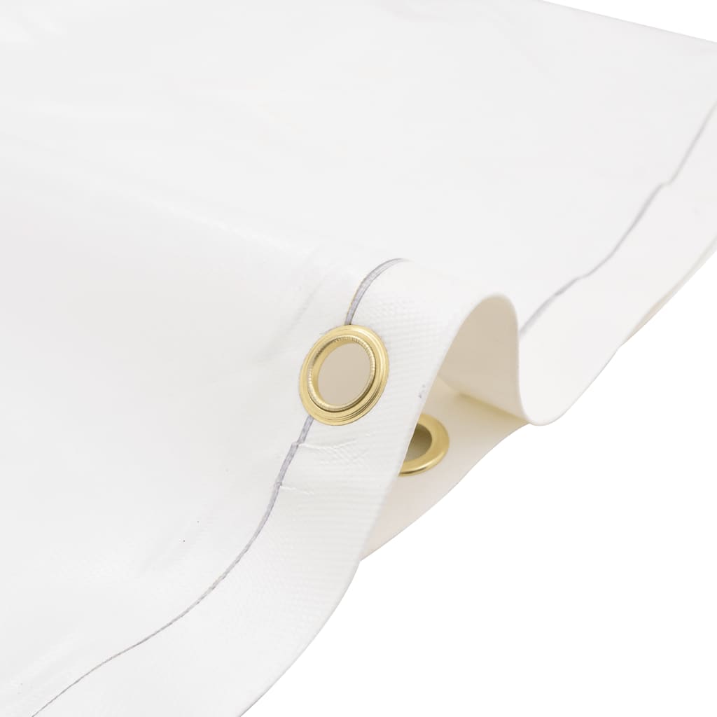 Plane 650g / m² Weiß 1 x 2,5 m Canvas mit PVC-Beschichtung