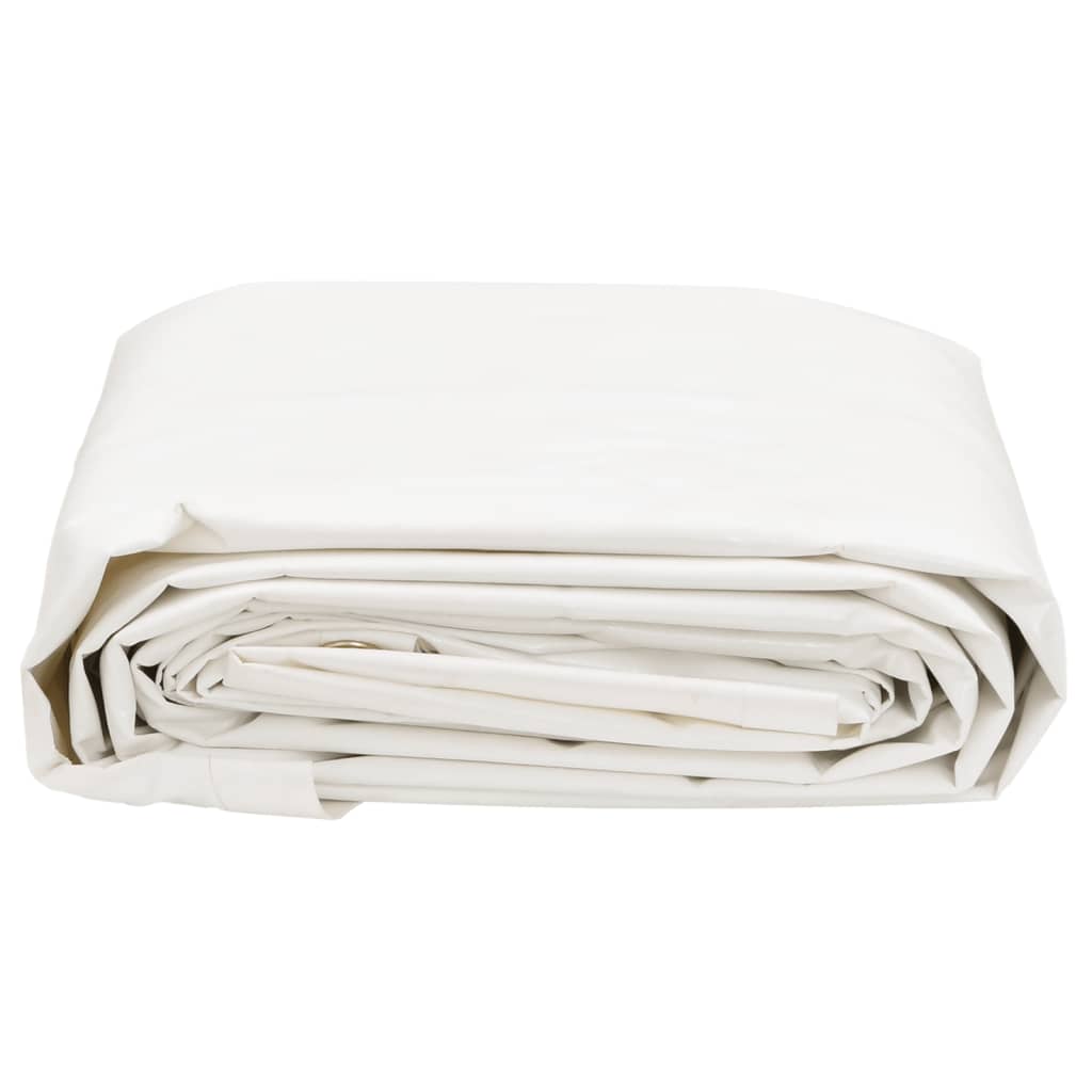 Plane 650g / m² Weiß 2,5 x 4,5 m Canvas mit PVC-Beschichtung