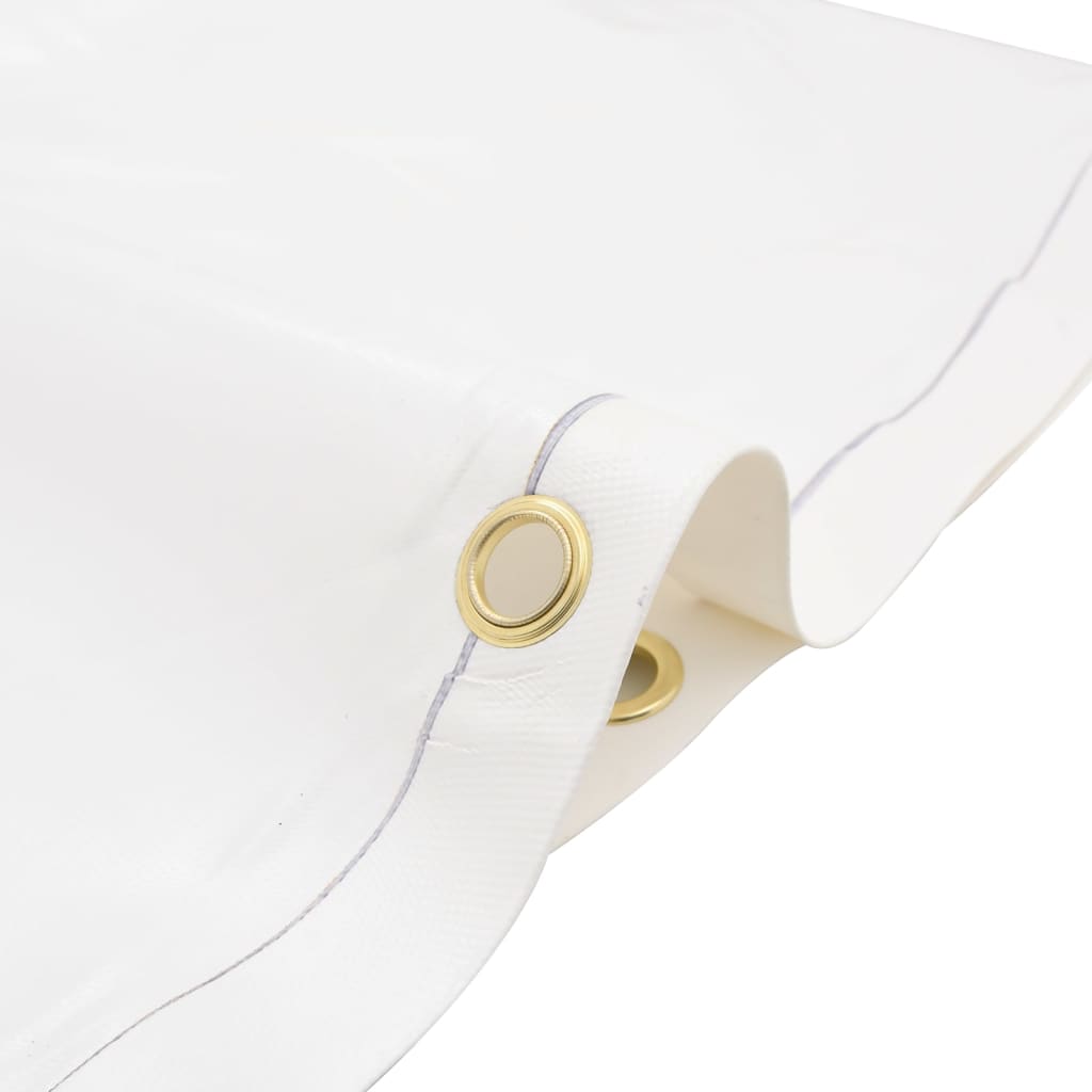 Plane 650g / m² Weiß 2,5 x 4,5 m Canvas mit PVC-Beschichtung