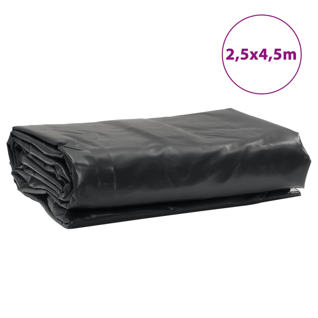 Abdeckplane Schwarz 2,5x4,5 m 650 g/m²