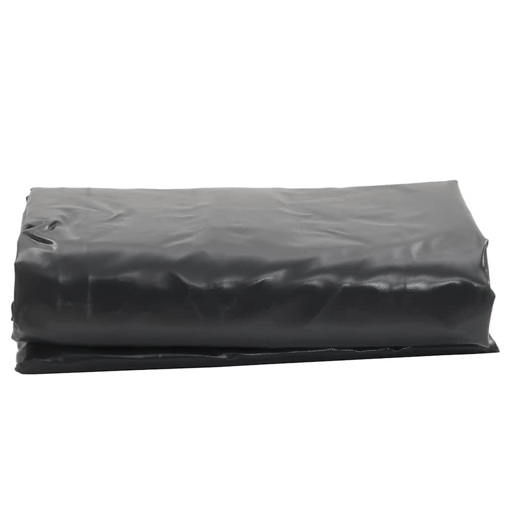 Plane 650g / m² Anthrazit 2 x 3 m Canvas mit PVC-Beschichtung