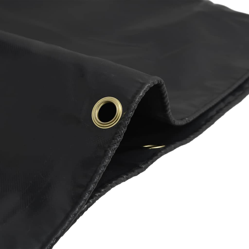 Plane 650g / m² Anthrazit 2 x 3 m Canvas mit PVC-Beschichtung