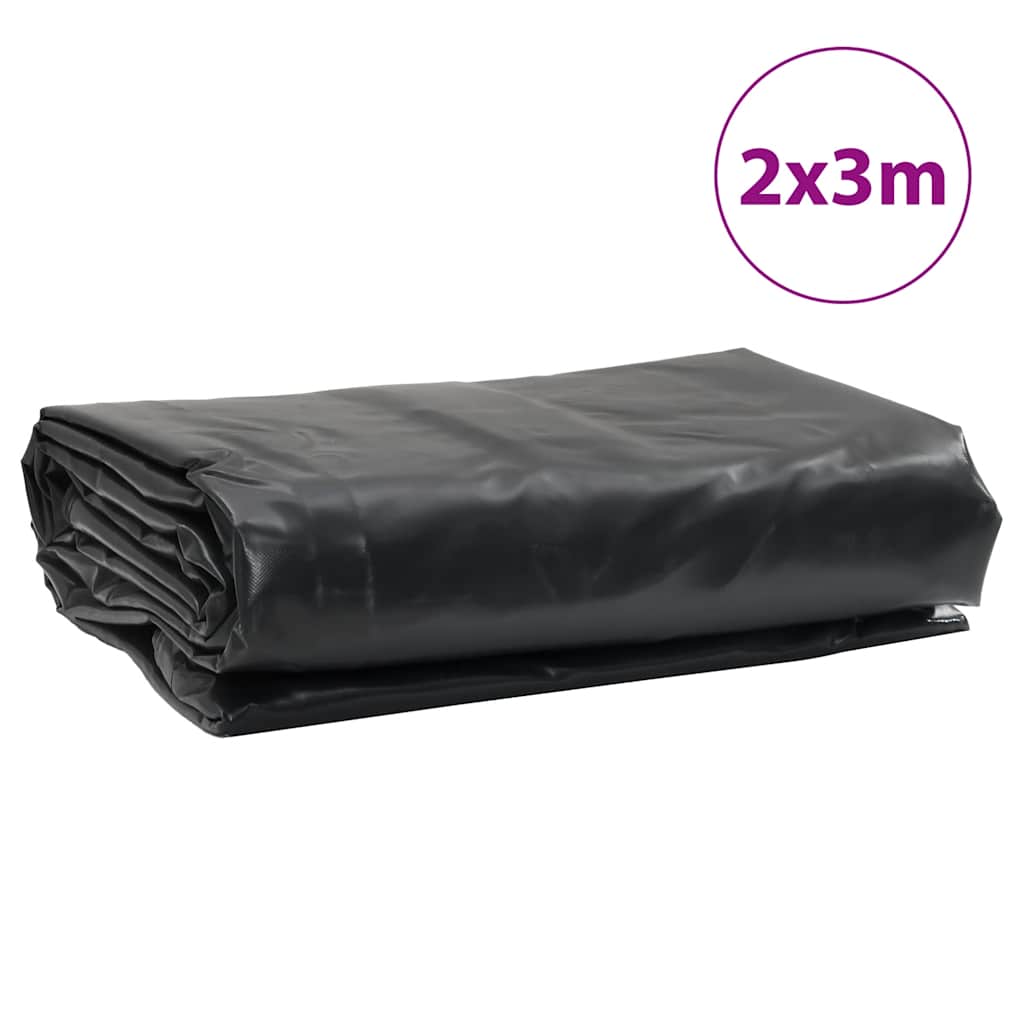 Plane 650g / m² Anthrazit 2 x 3 m Canvas mit PVC-Beschichtung