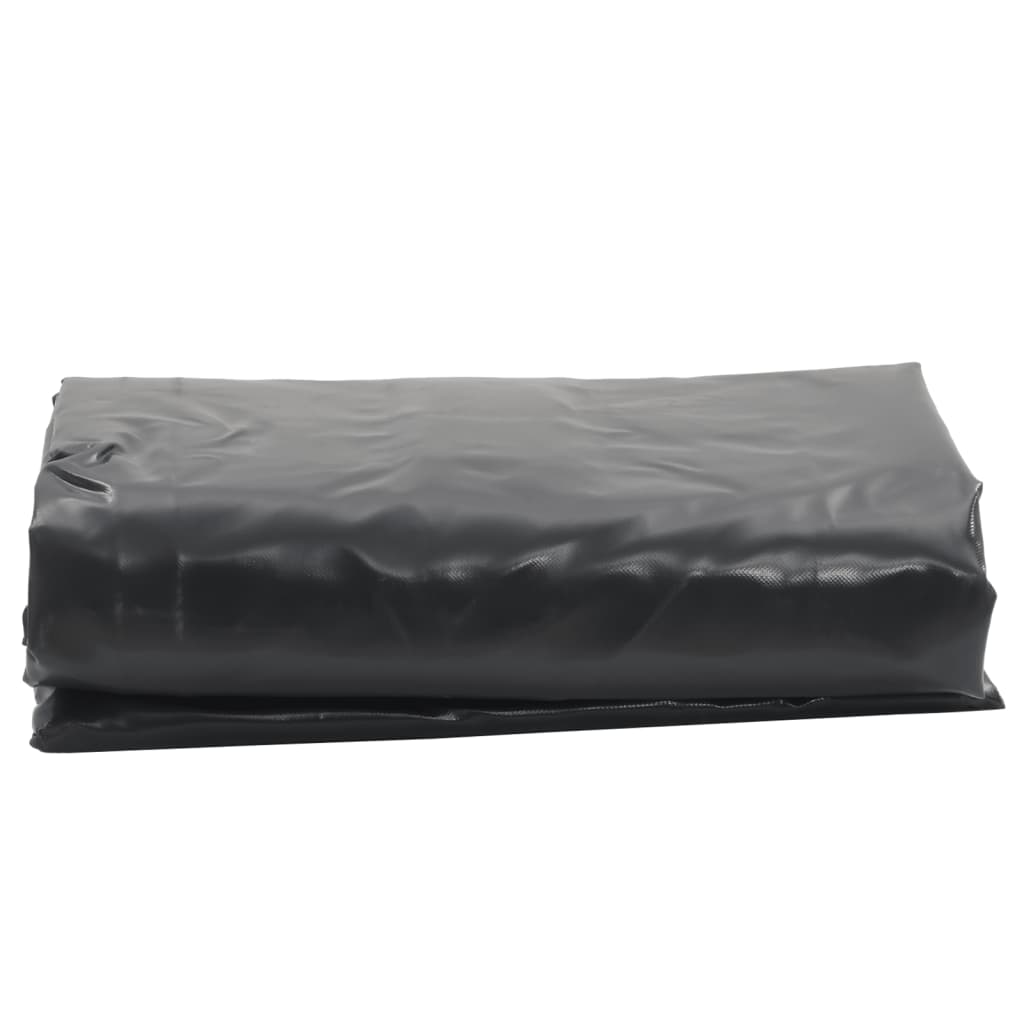 Plane 650g / m² Anthrazit 1,5 x 2,5 m Canvas mit PVC-Beschichtung