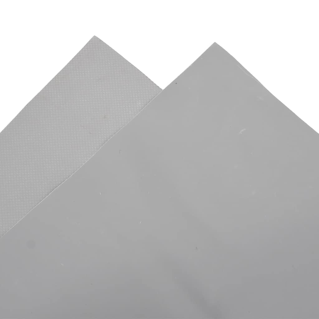 Plane 650g / m² Grau 3,5 x 5 m Canvas mit PVC-Beschichtung