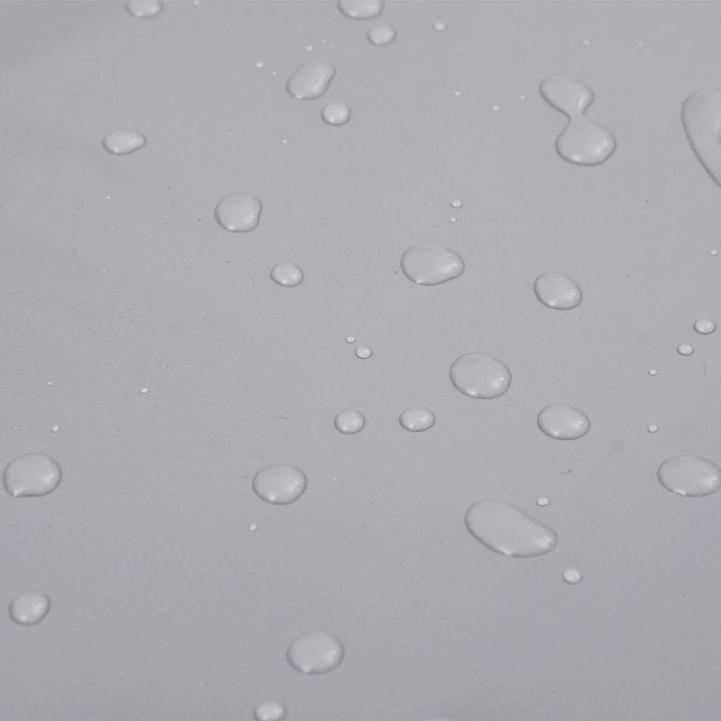 Plane 650g / m² Grau 3,5 x 5 m Canvas mit PVC-Beschichtung