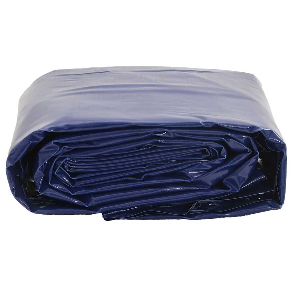 Plane 650g / m² Blau 3 x 6 m Canvas mit PVC-Beschichtung