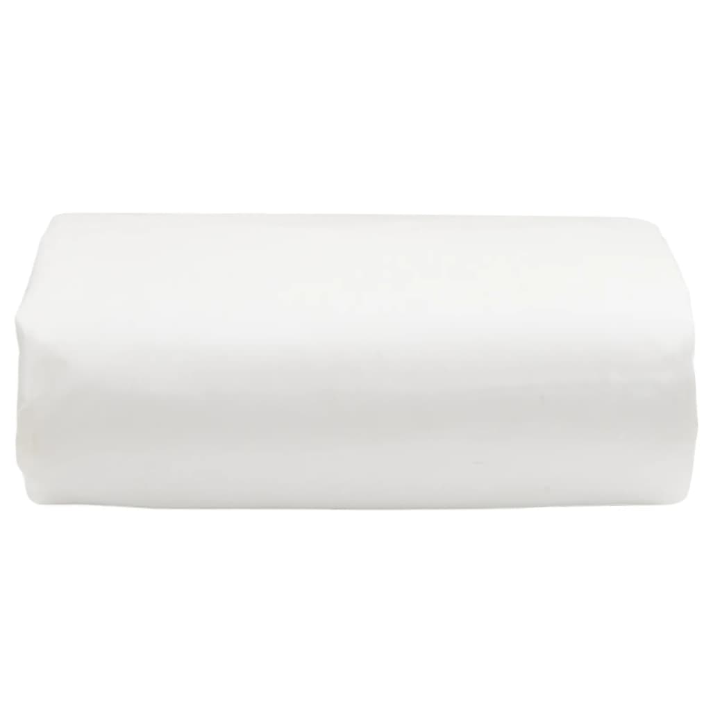 Plane 650g / m² Weiß 5 x 8 m Canvas mit PVC-Beschichtung