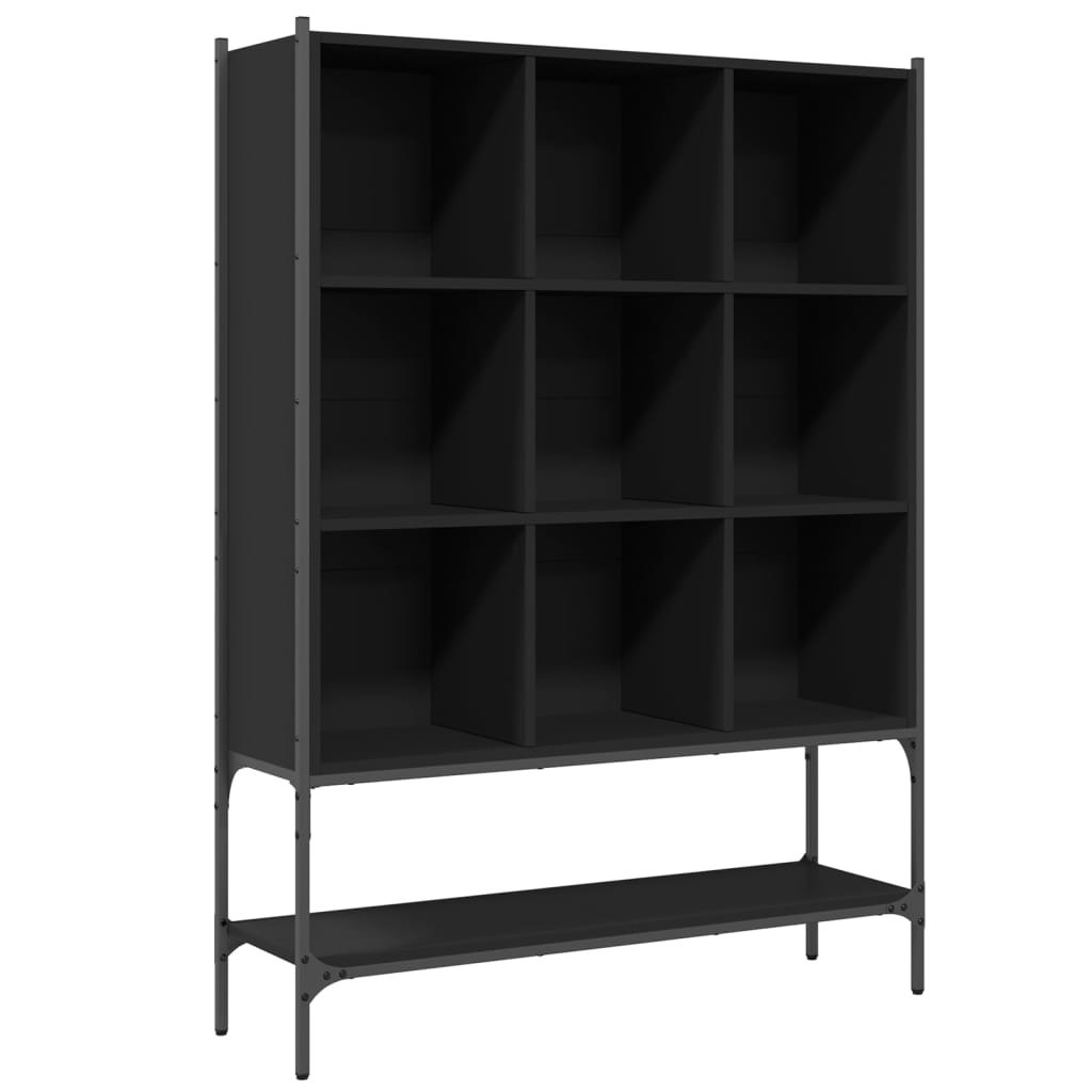 Bookshelf Black 102x30x141.5 cm wood-based material