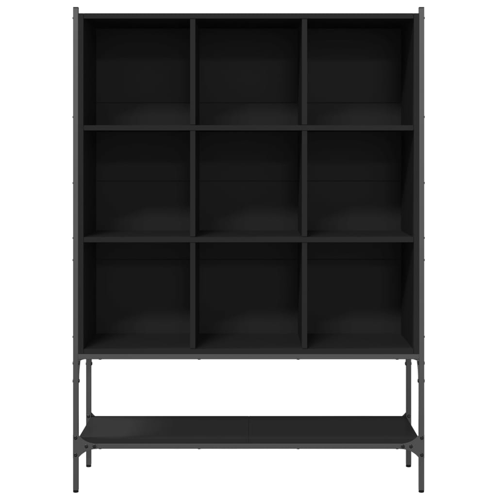 Bookshelf Black 102x30x141.5 cm wood-based material
