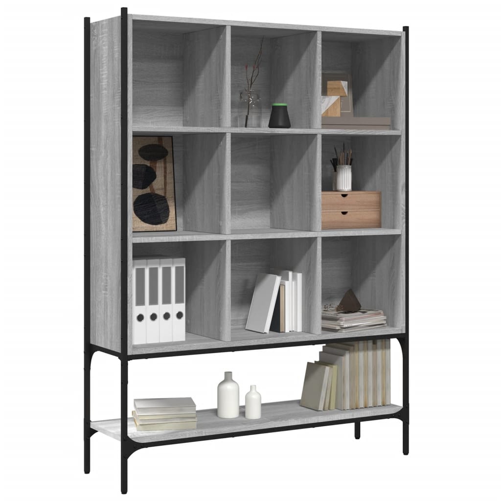 Bookshelf Grey Sonoma 102x30x141.5 cm wood material