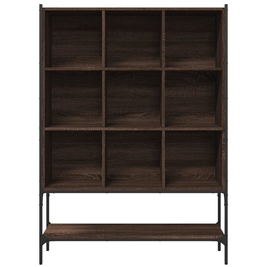Bookshelf brown oak look 102x30x141.5 cm wood material