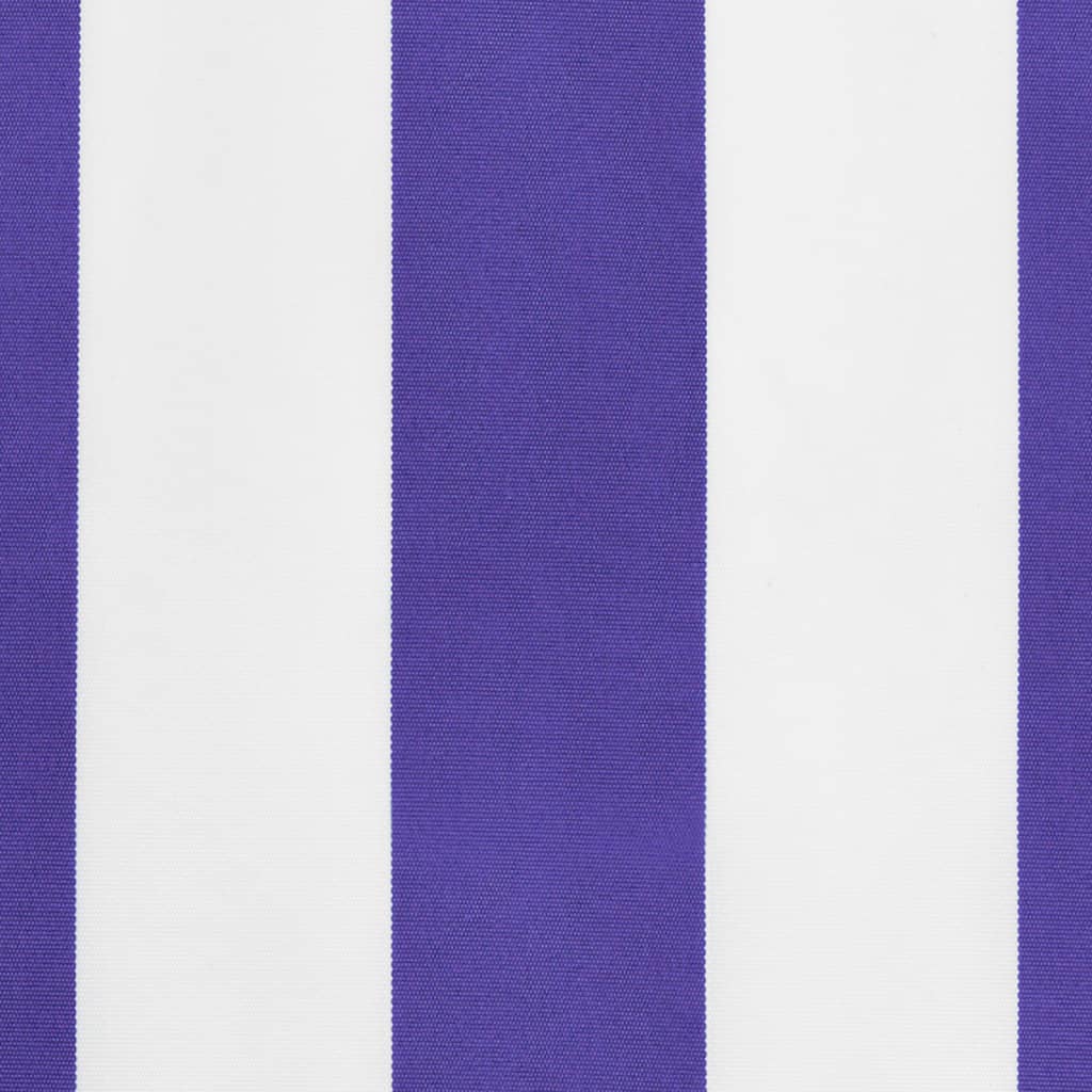 Markisenvolant Blau und Weiß Gestreift 400 cm