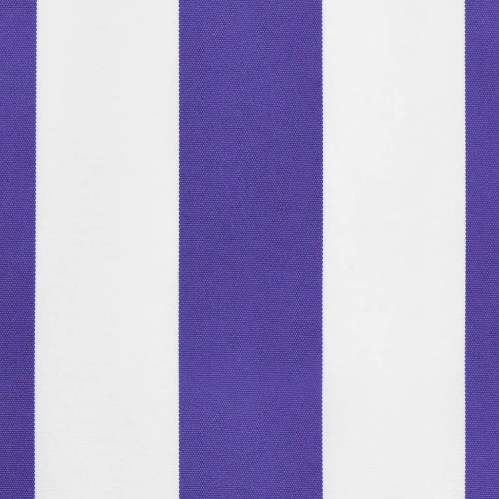 Markisenvolant Blau und Weiß Gestreift 450 cm