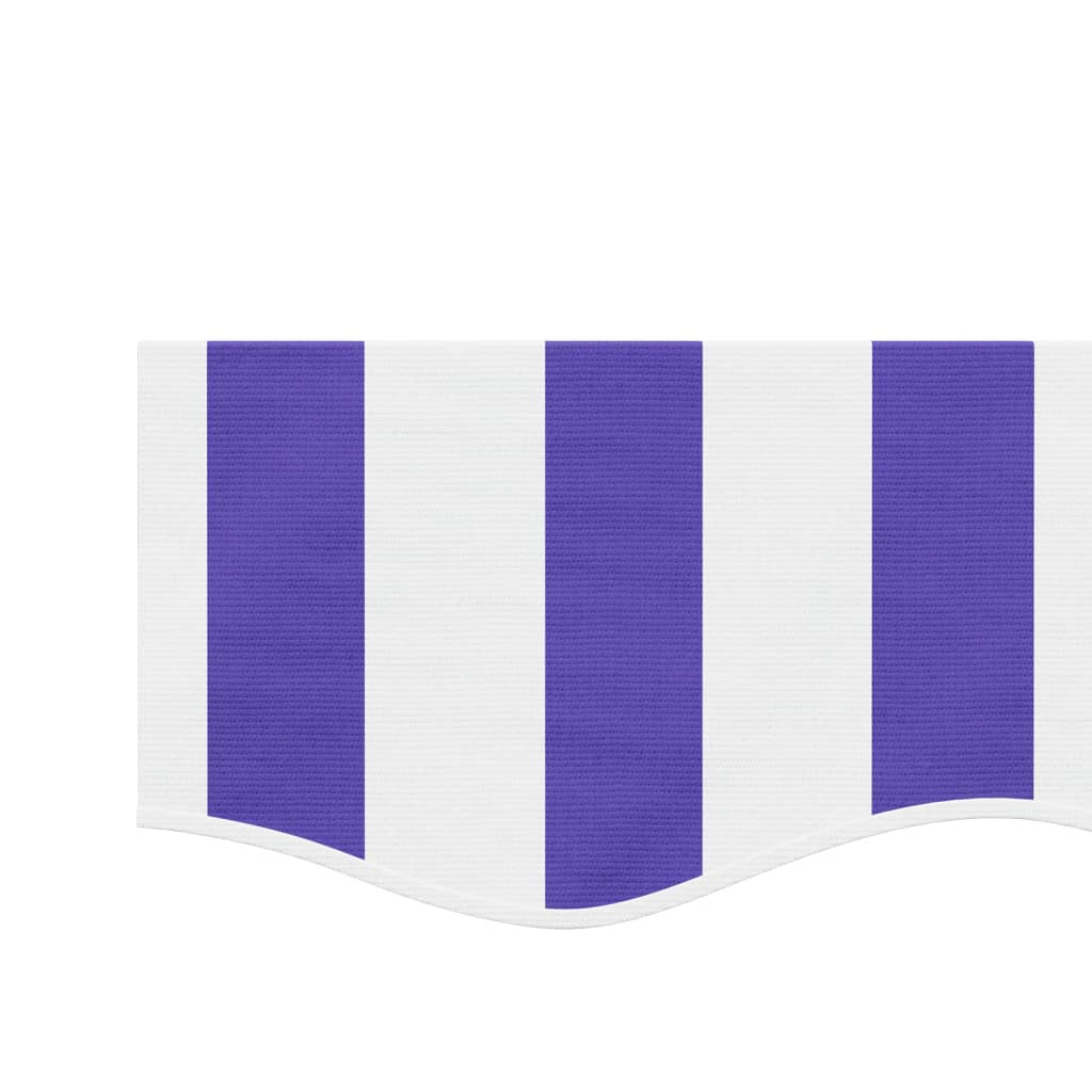 Markisenvolant Blau und Weiß Gestreift 500 cm